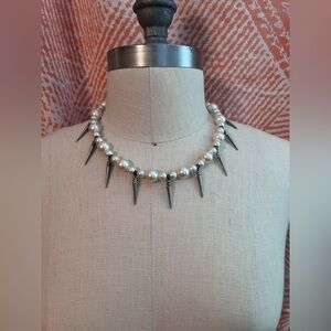 Joomi Lim Pearl Spike Necklace